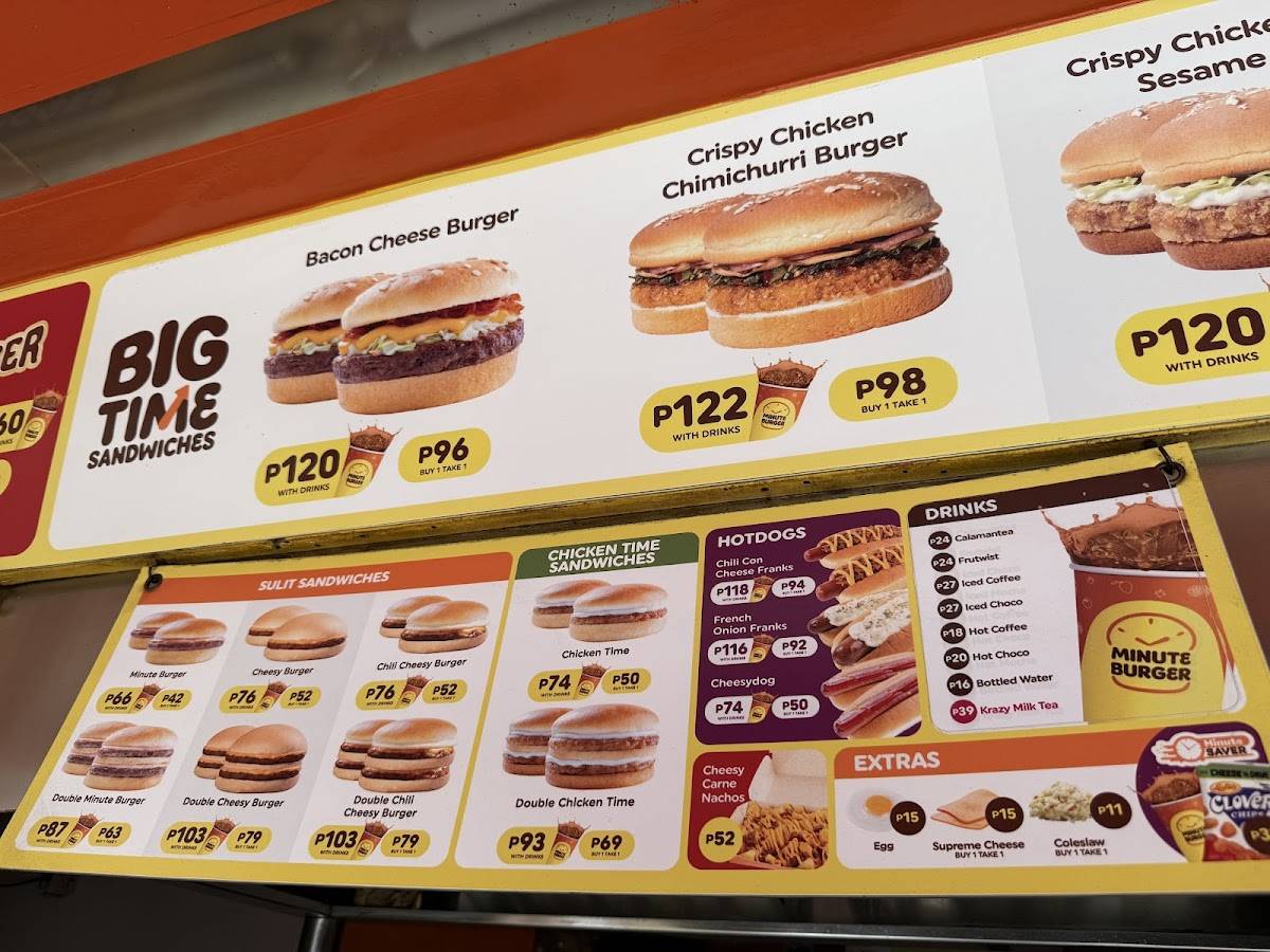 Minute Burger - Golden City меню