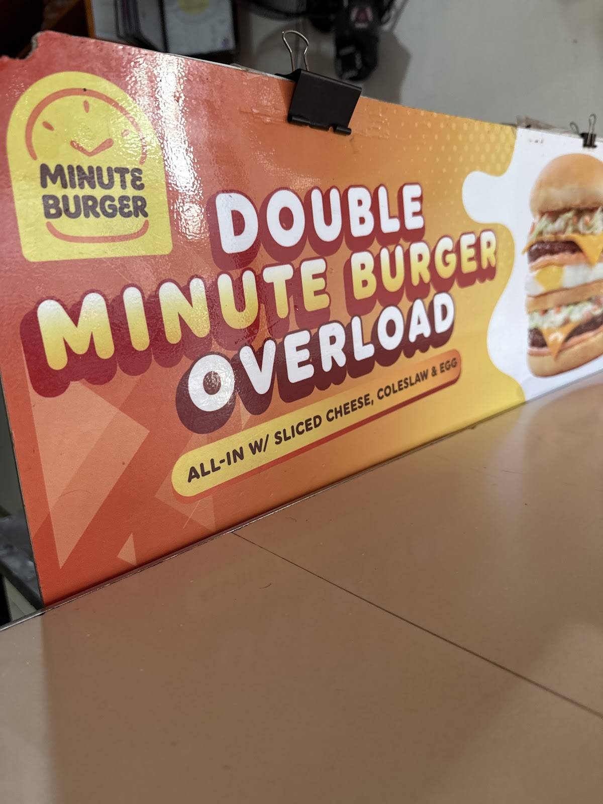 Minute Burger - Golden City меню