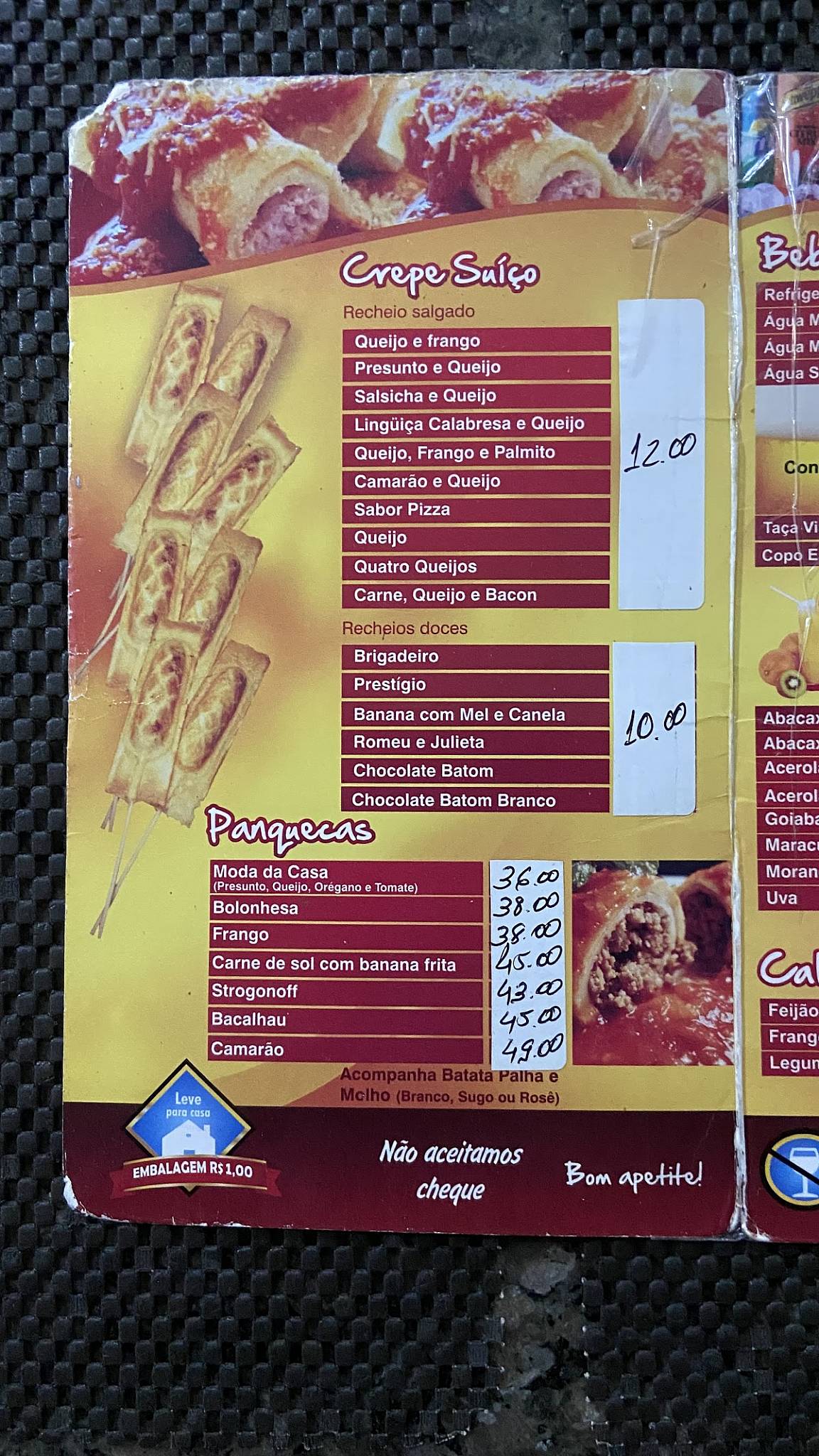 Mister Krep's меню