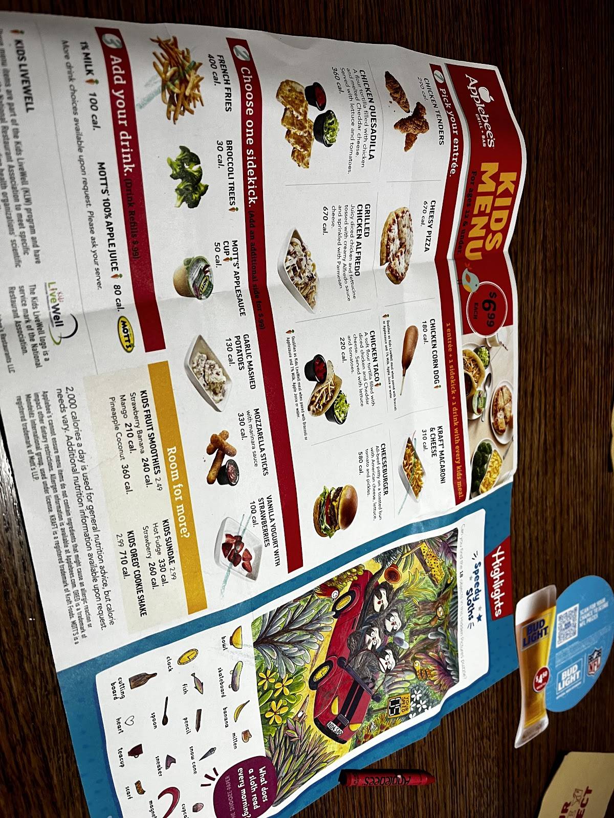 Applebee's Grill + Bar меню
