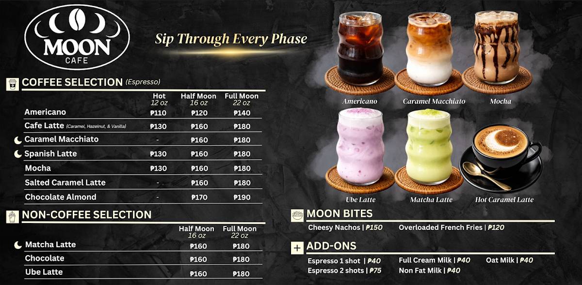 Moon Cafe - Reginah Hotel меню