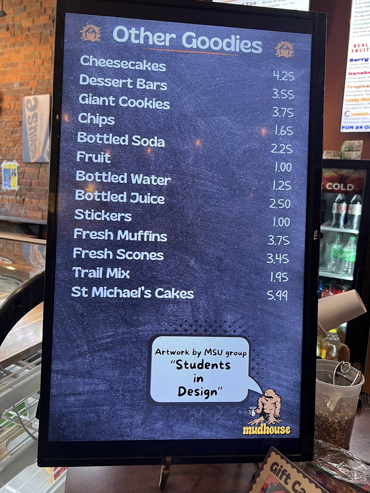 Mudhouse Coffee Springfield меню