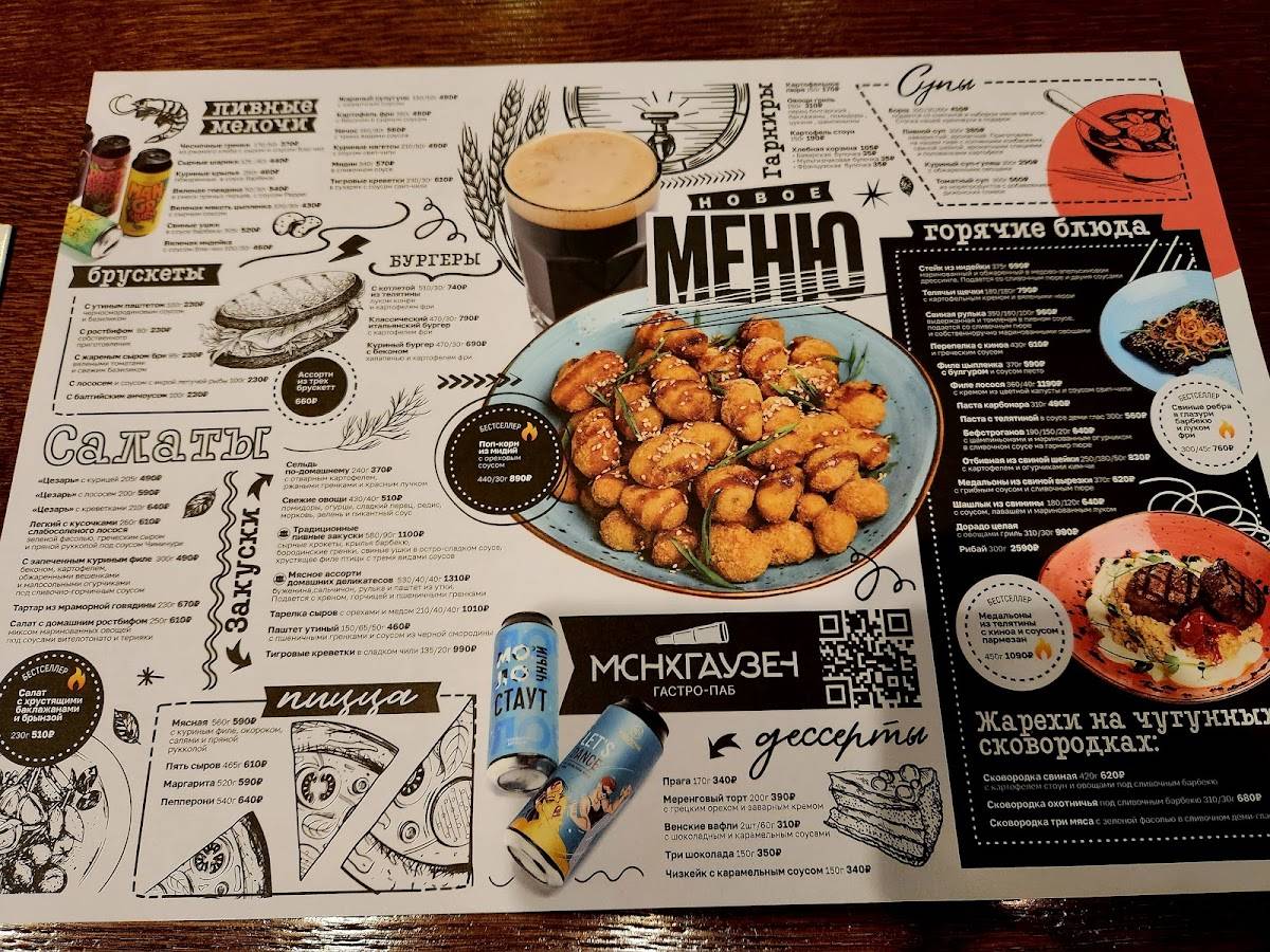 Мюнхгаузен меню