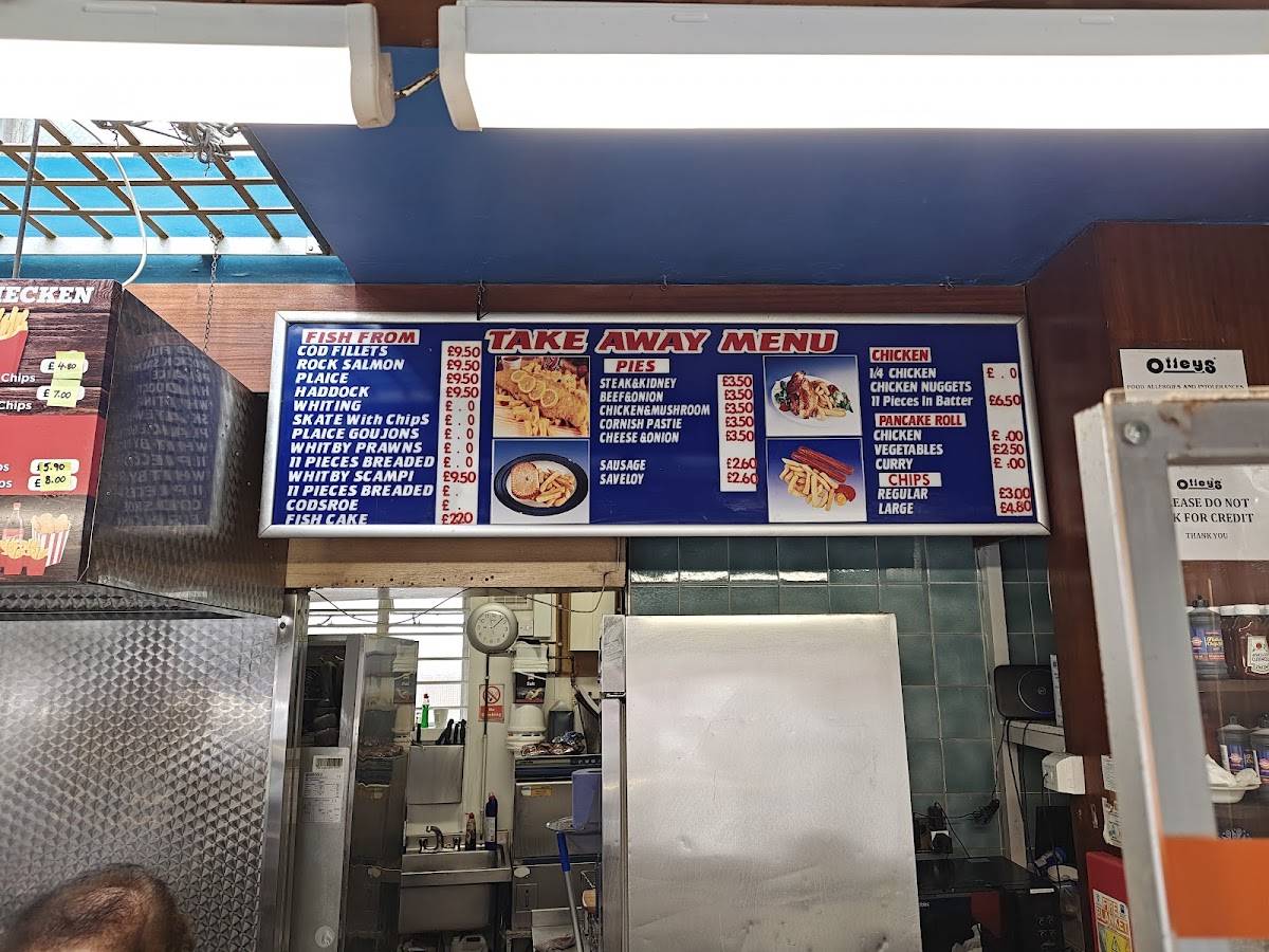 Olley’s fish bar меню