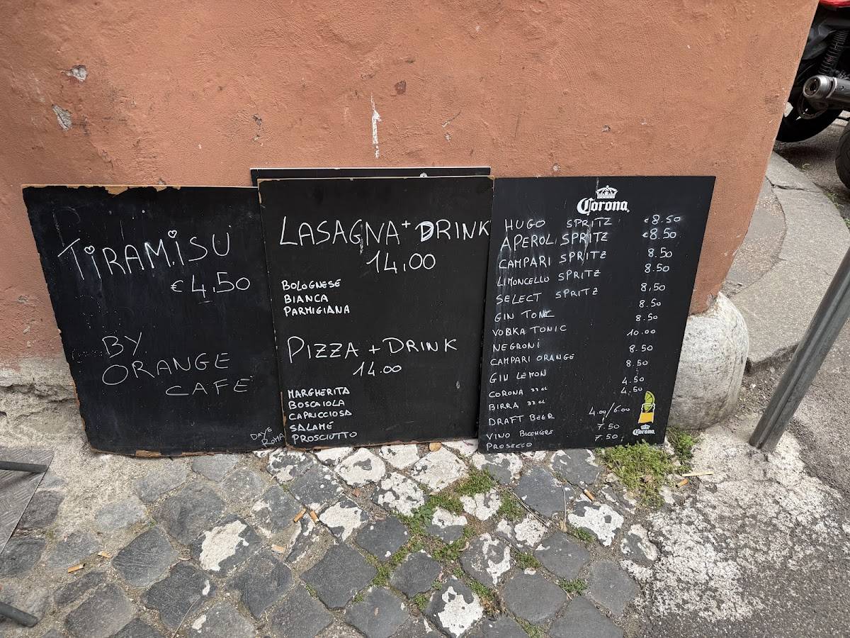 Orange Café меню