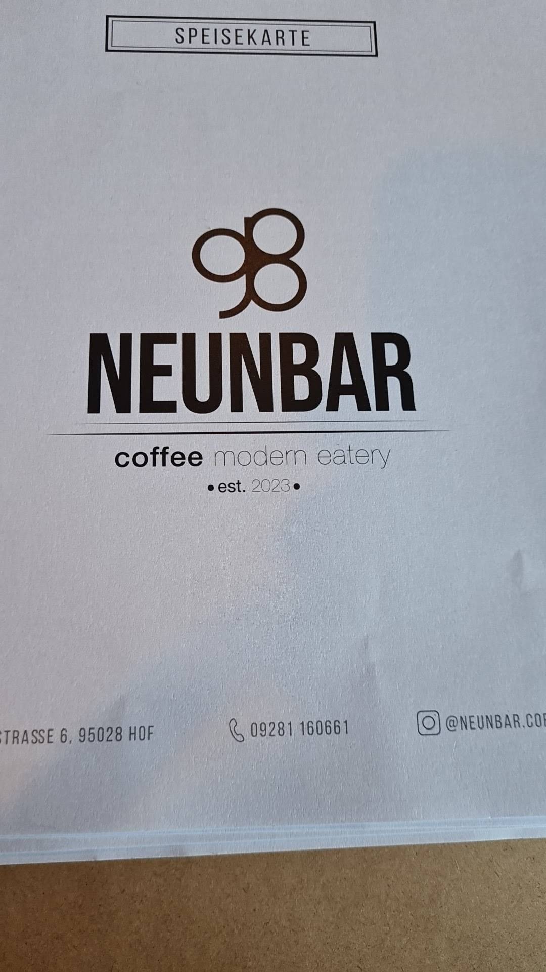 PARKCAFÈ меню