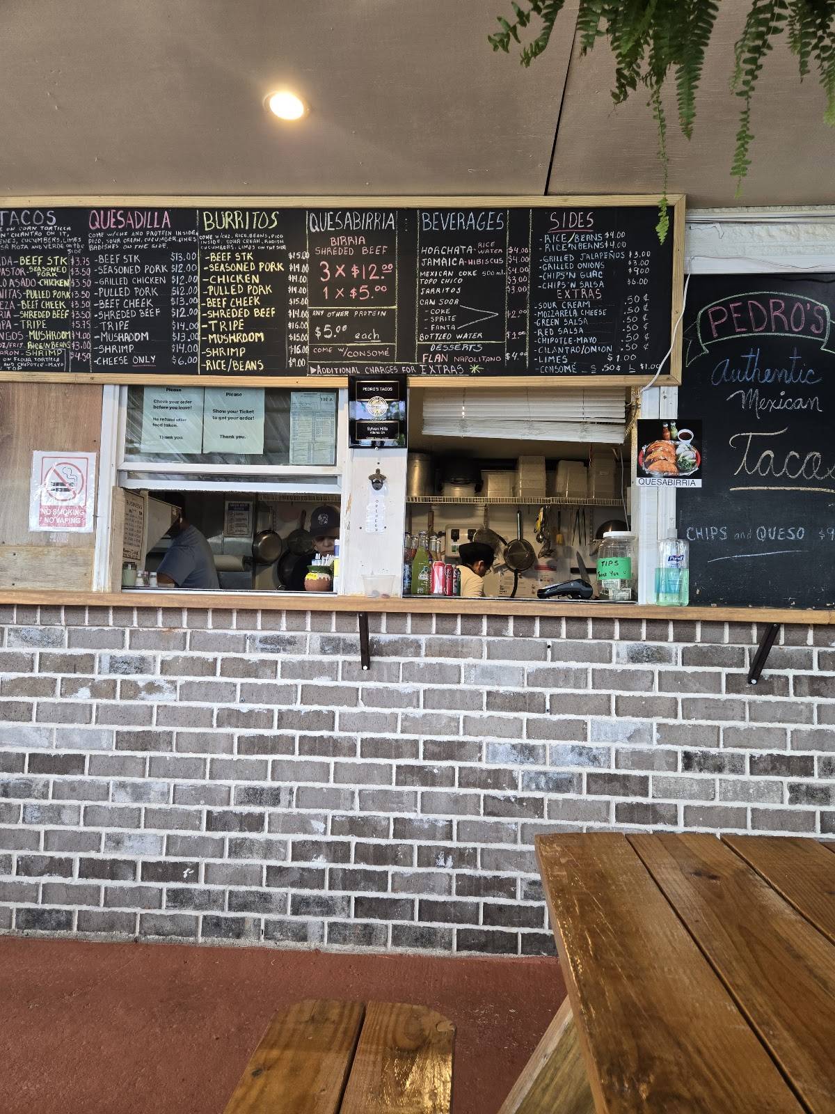 PEDRO’S TACOS меню