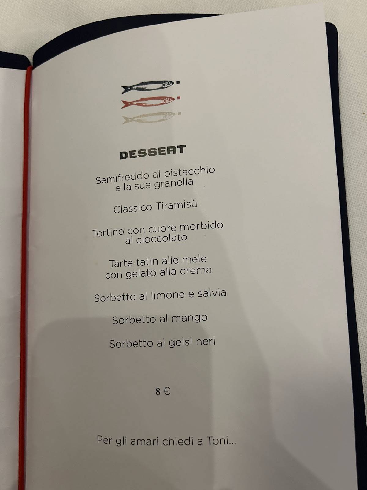 PESQ - Ristorante Pesce Milano Isola меню