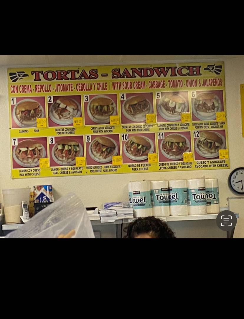 Panadería Azteca Bakery меню