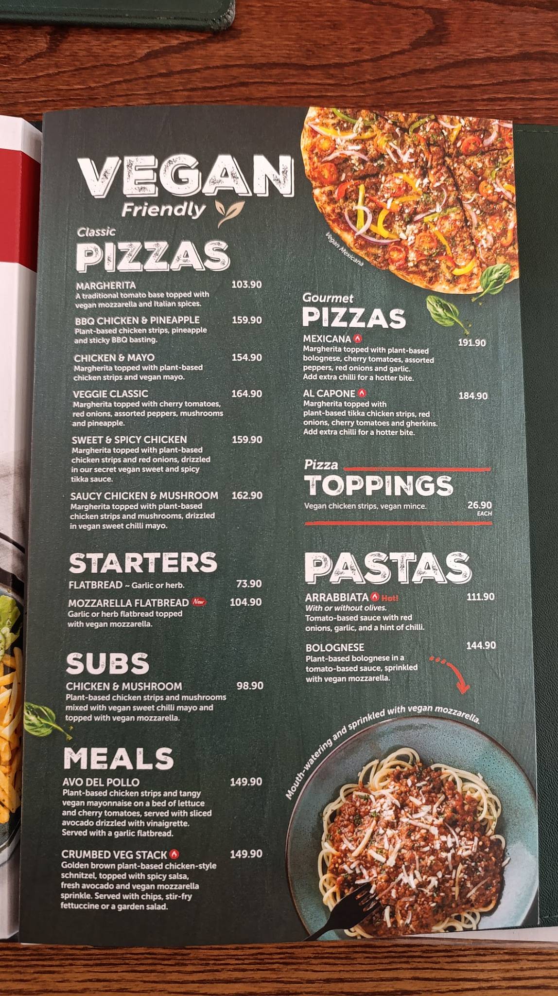 Panarottis Clearwater Mall меню