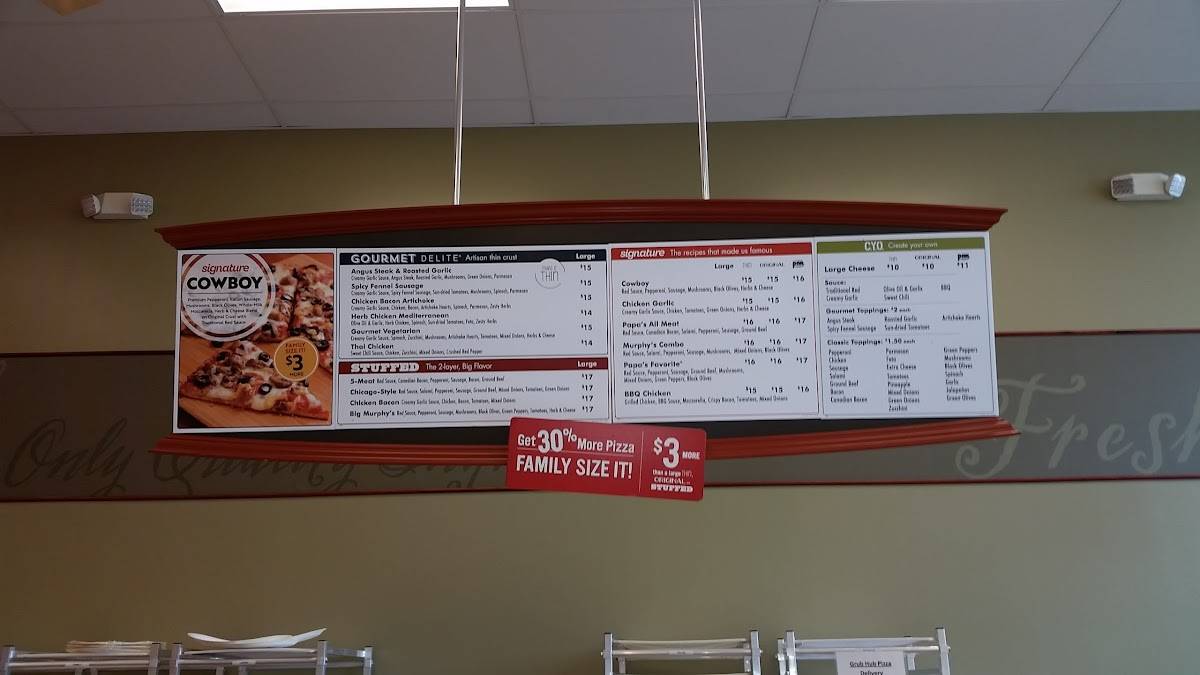 Papa Murphy's Take 'N' Bake Pizza меню