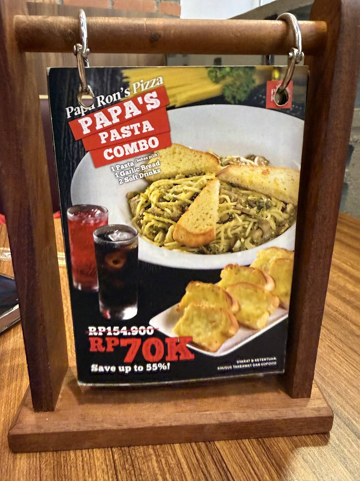Papa Ron's One Batam Mall меню