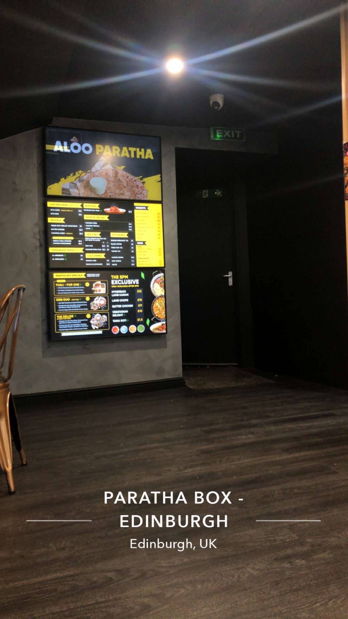 Paratha Box - Edinburgh меню