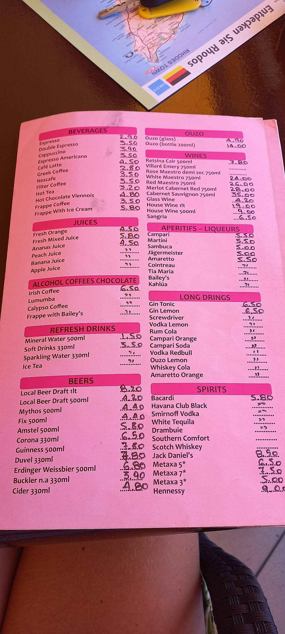 Pink Panther Cafe - Snack Bar меню