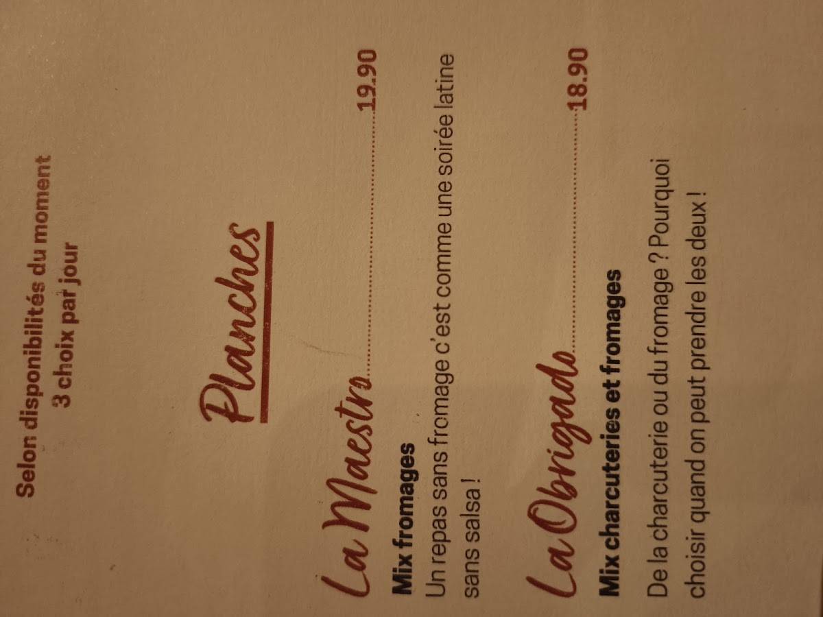Pintxos меню