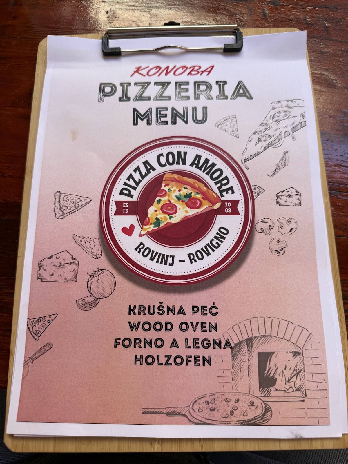 Pizza Con Amore меню
