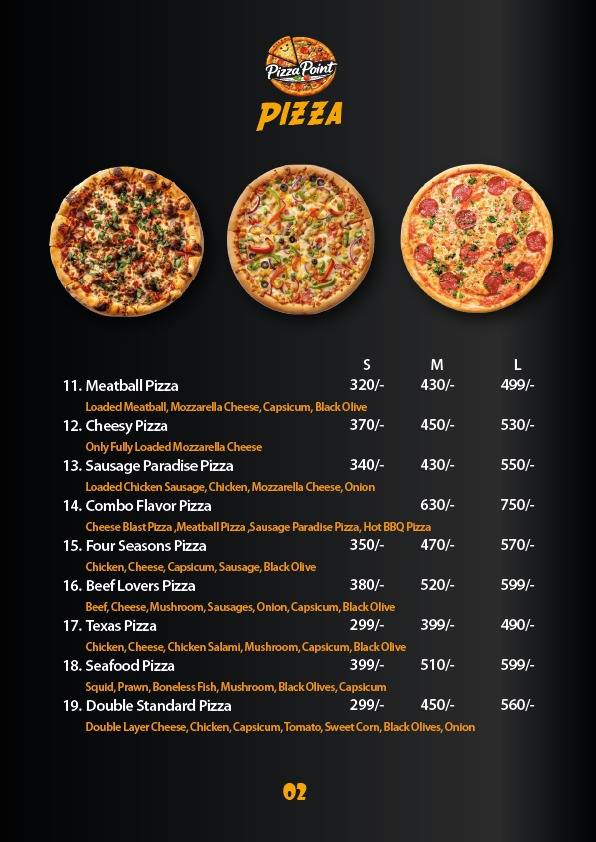 Pizza Point Rikabibazar меню