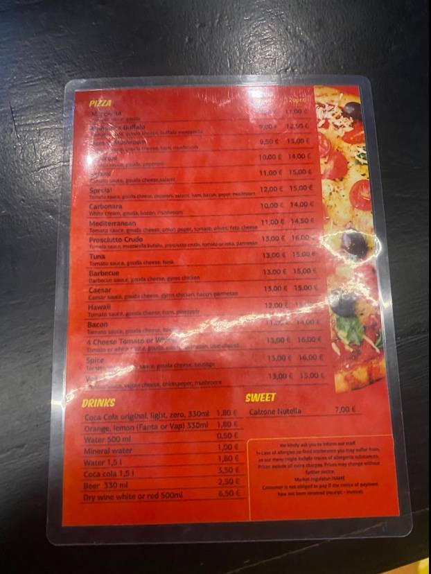 Pizza Project меню