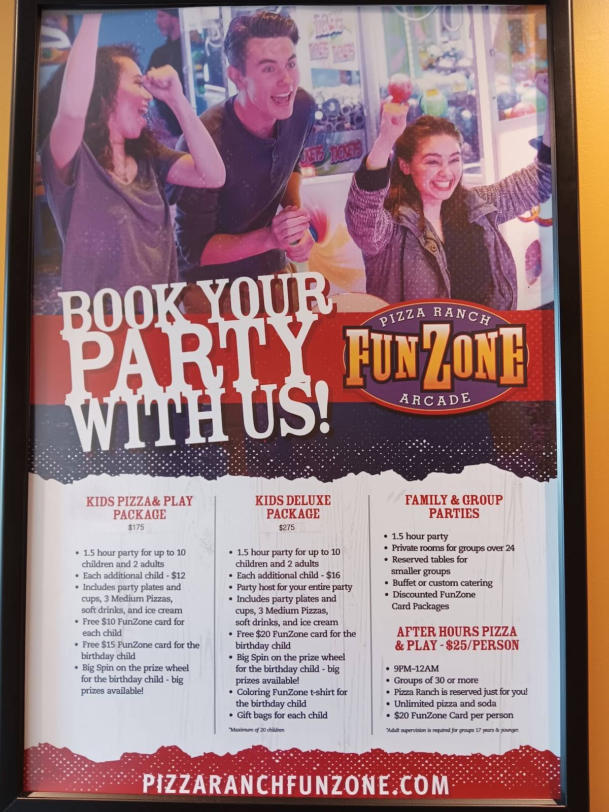 Pizza Ranch меню