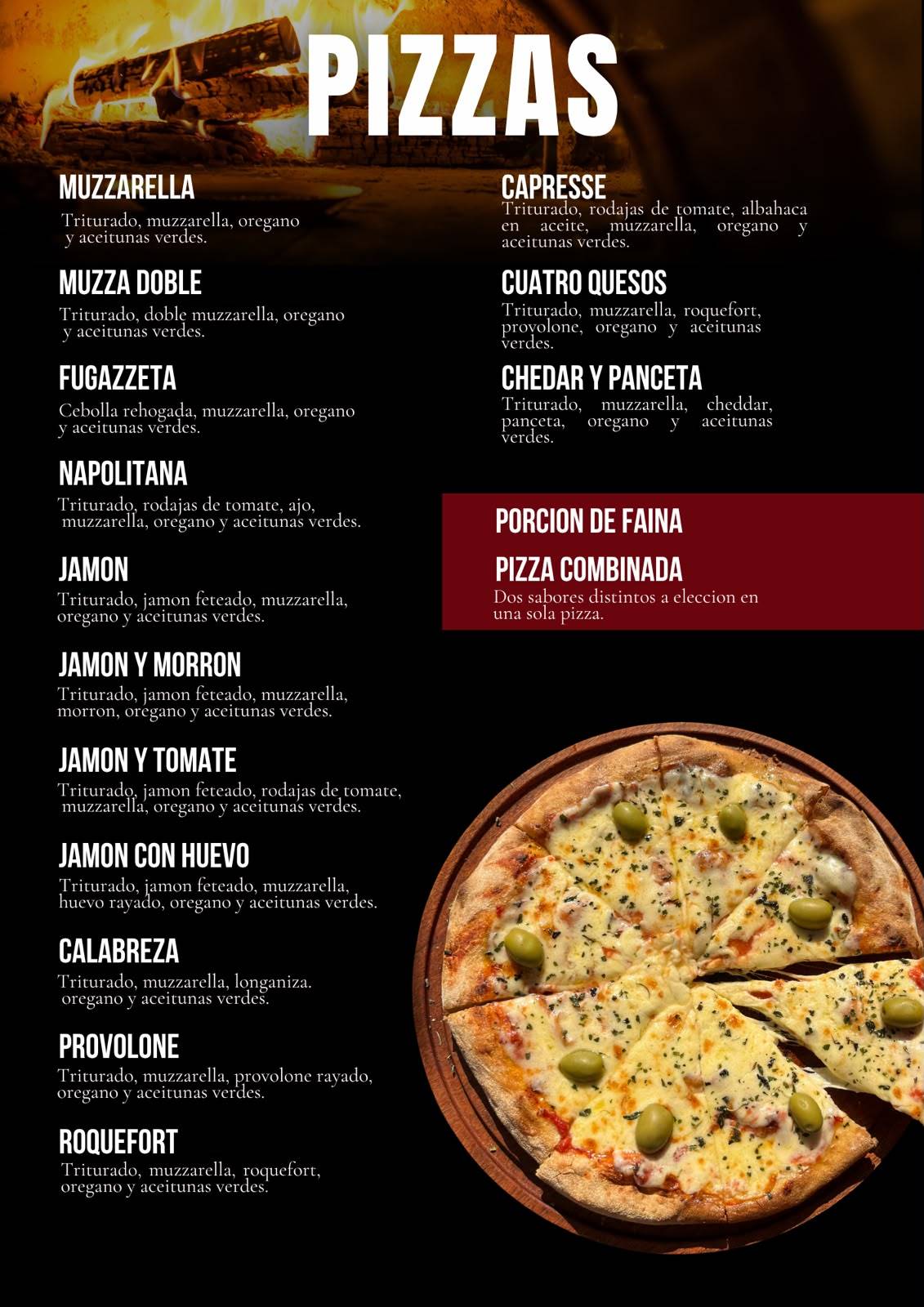 Pizza del Rey Juncal меню