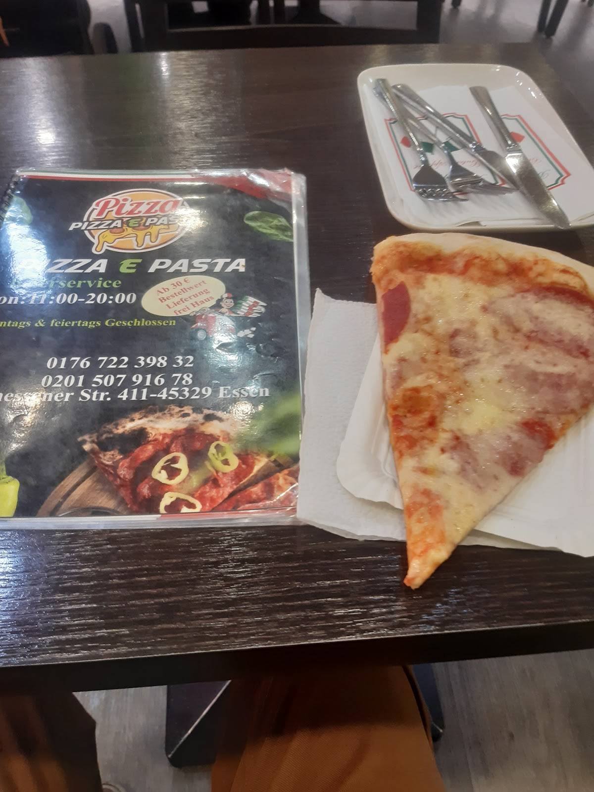 Pizza e Pasta меню