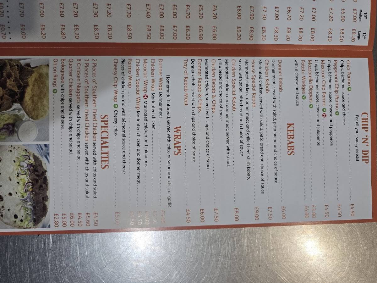 Pizzamatic меню