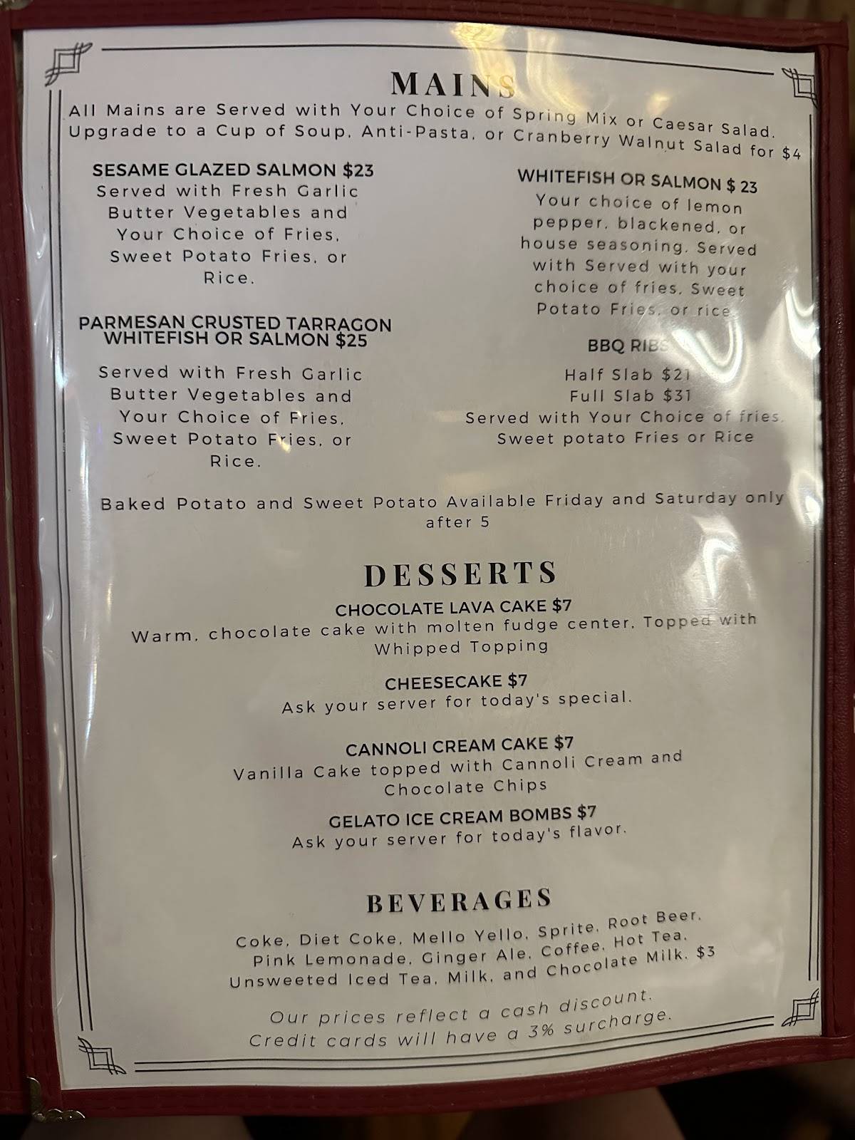 Angelina's Eatery & HUCO Brew Co. меню