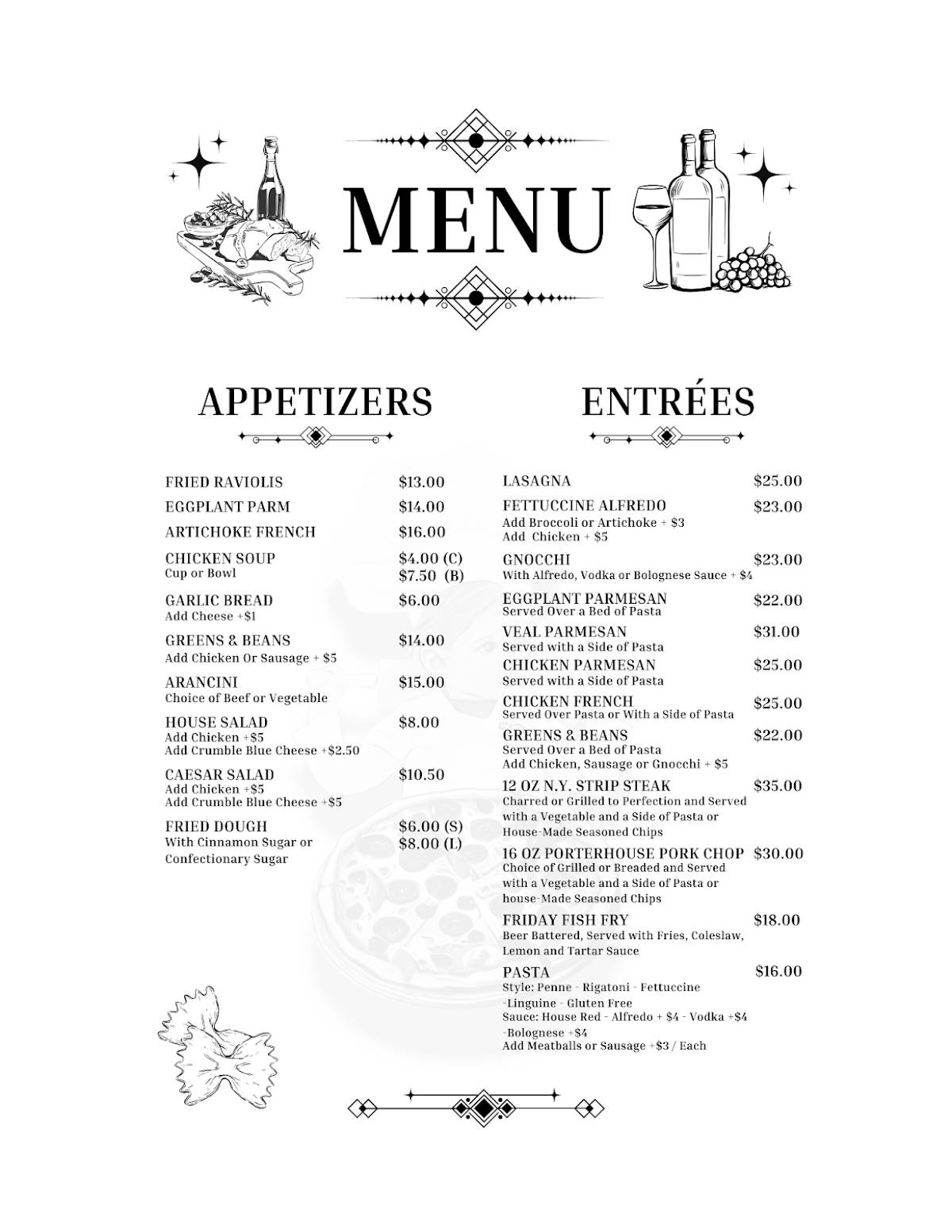 Gia's Pizza Kitchen меню