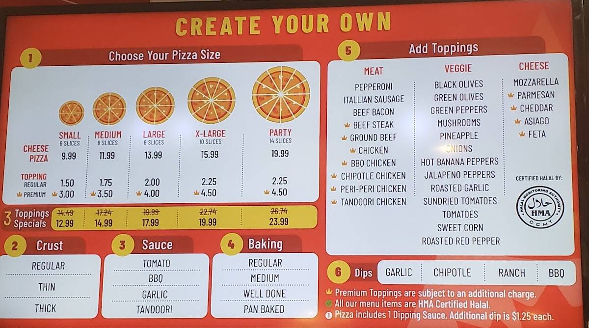 Pizzally меню