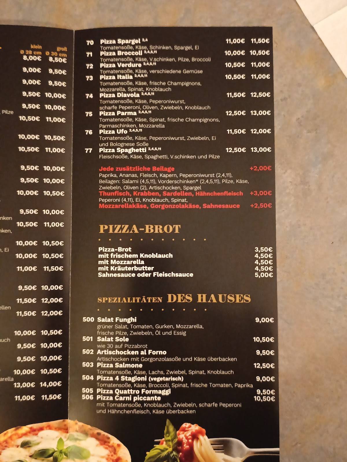 Pizzeria Rimini меню