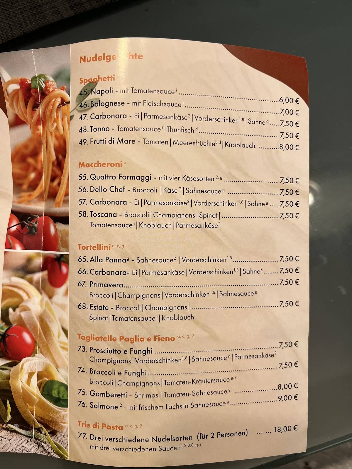 Pizzeria Roma меню