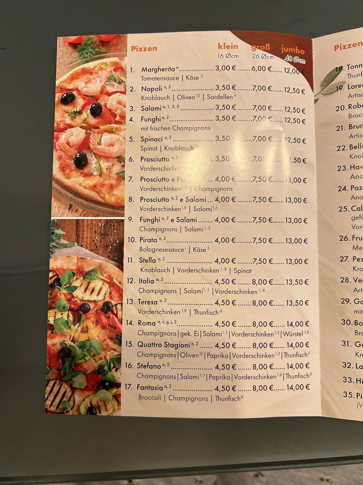 Pizzeria Roma меню
