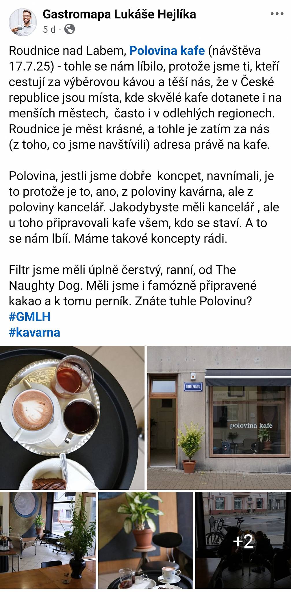 Polovina Kafe меню