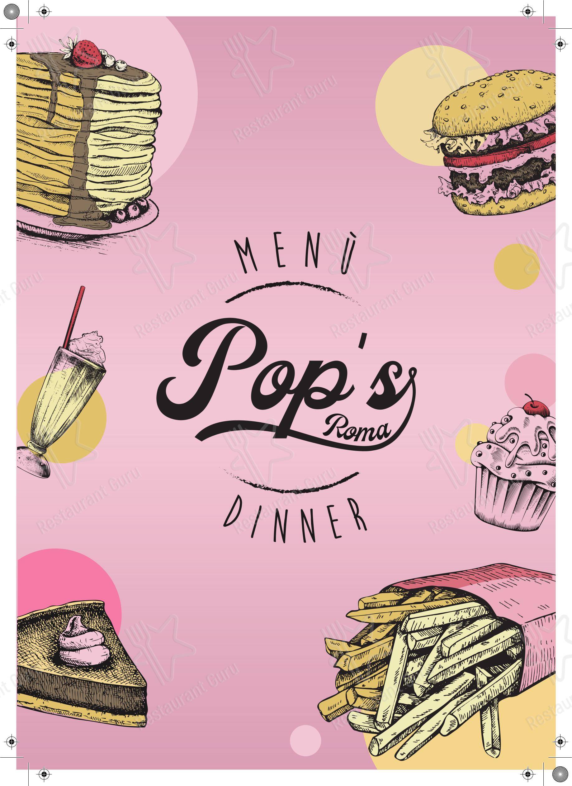 Pop's Roma в Риме - Меню напитков
