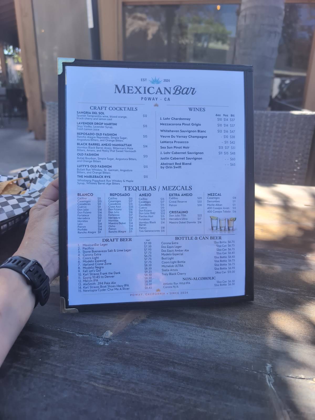 MexicanBar меню