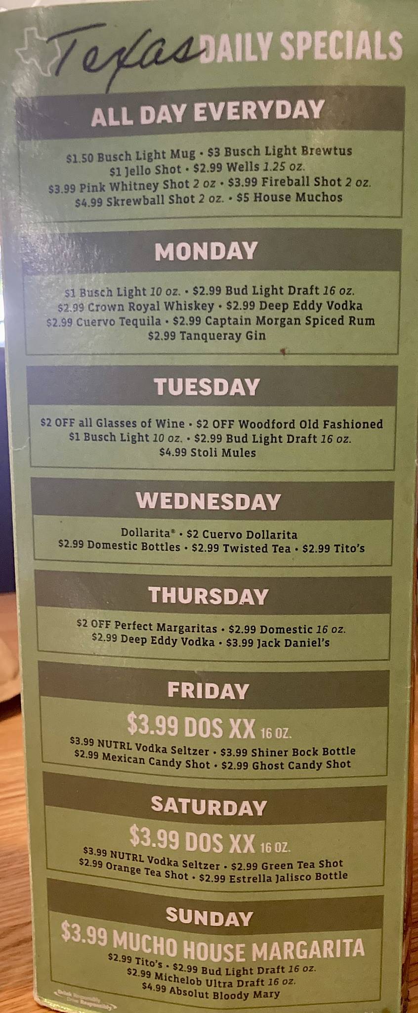 Applebee's Grill + Bar меню