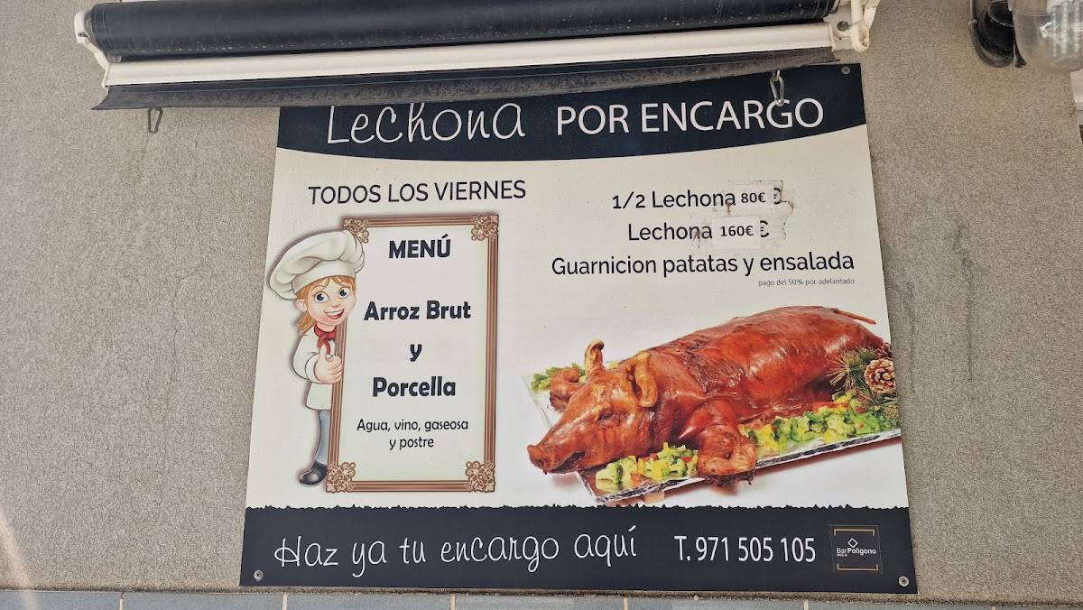 Bar Restaurant Polígon Inca меню