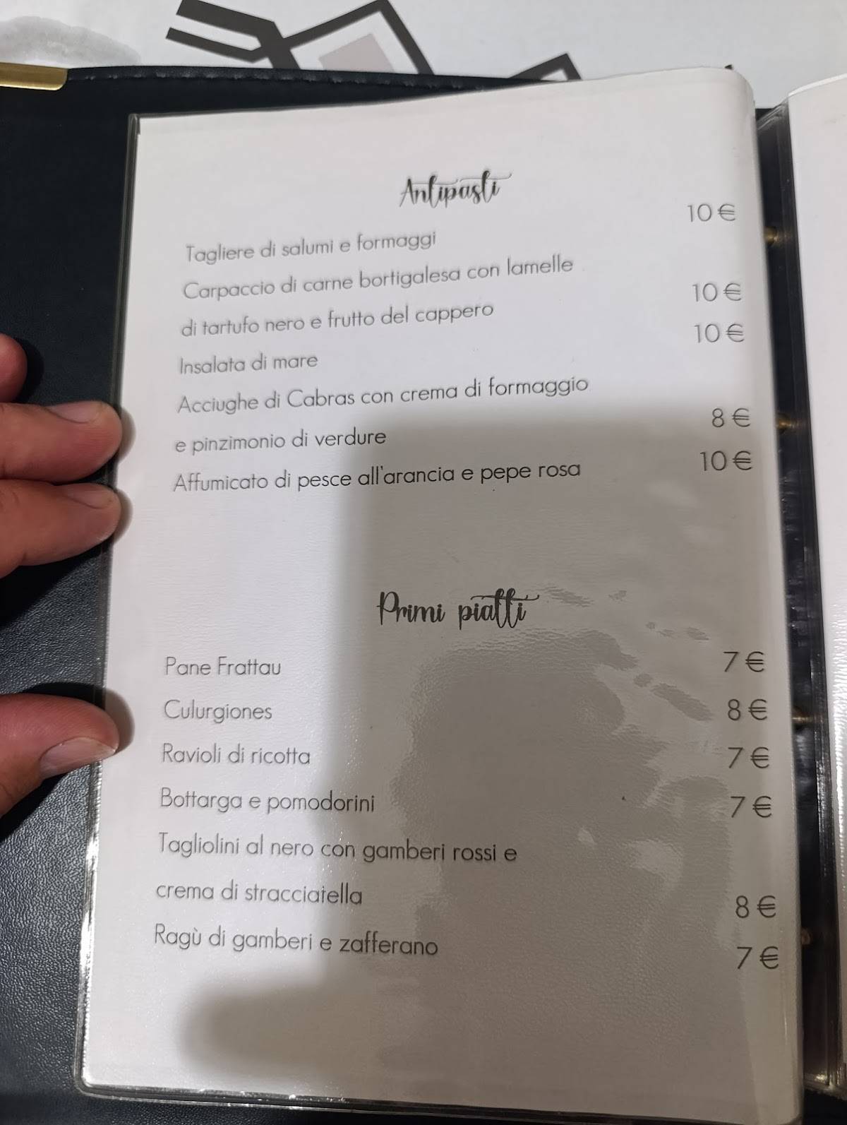 Bar Ristorante Pizzeria Monterasu меню