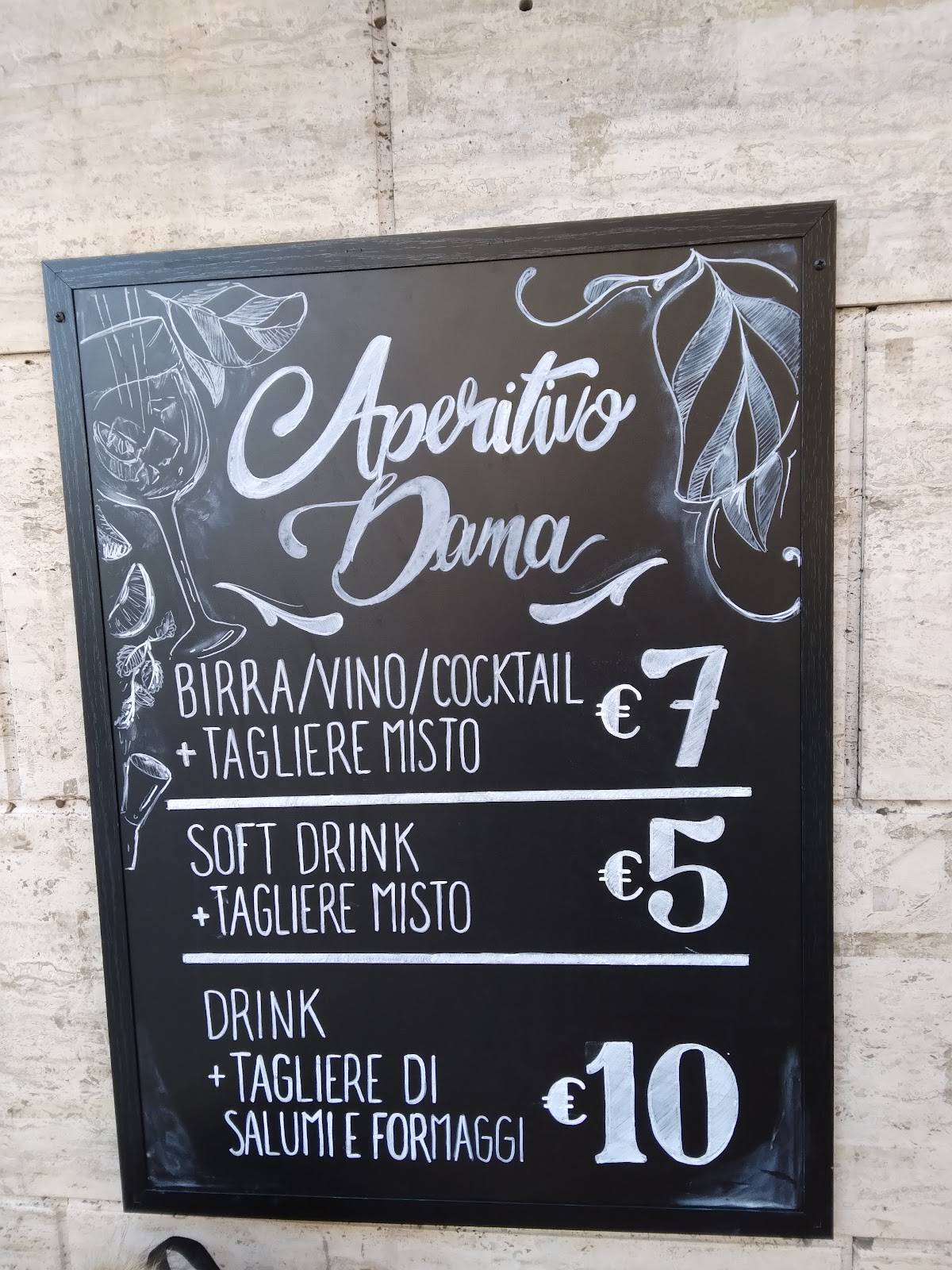 Dama Bistrot меню