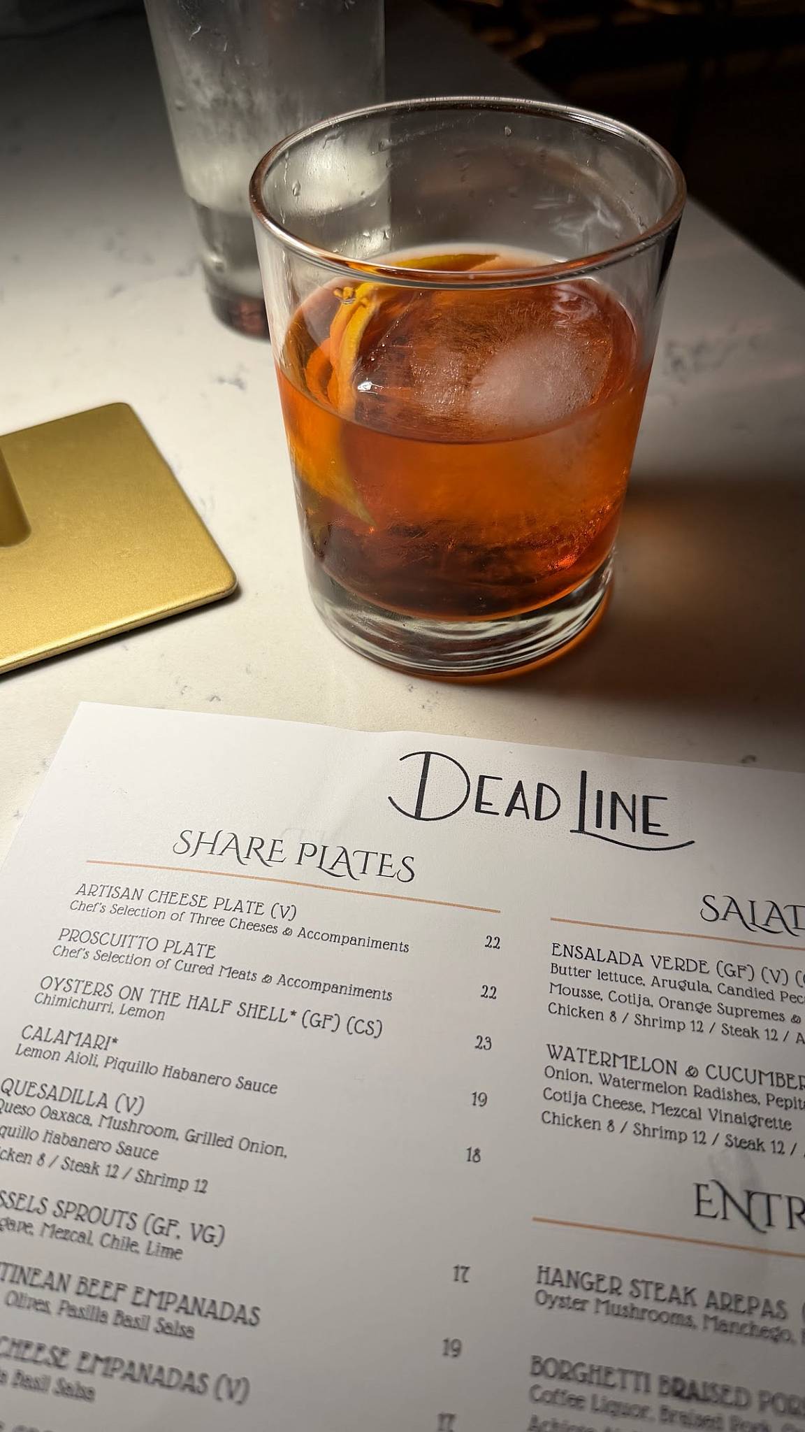 Dead Line меню