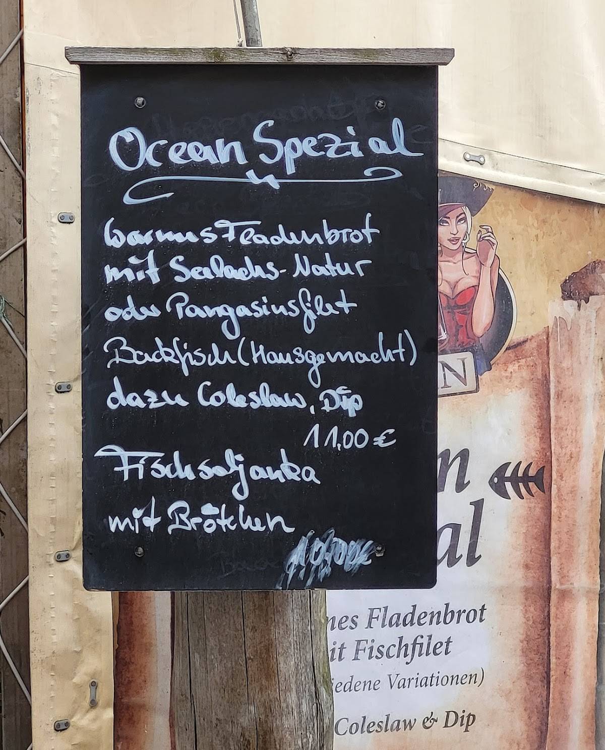 Fischkutter Ocean II- Der Backfischkönig меню