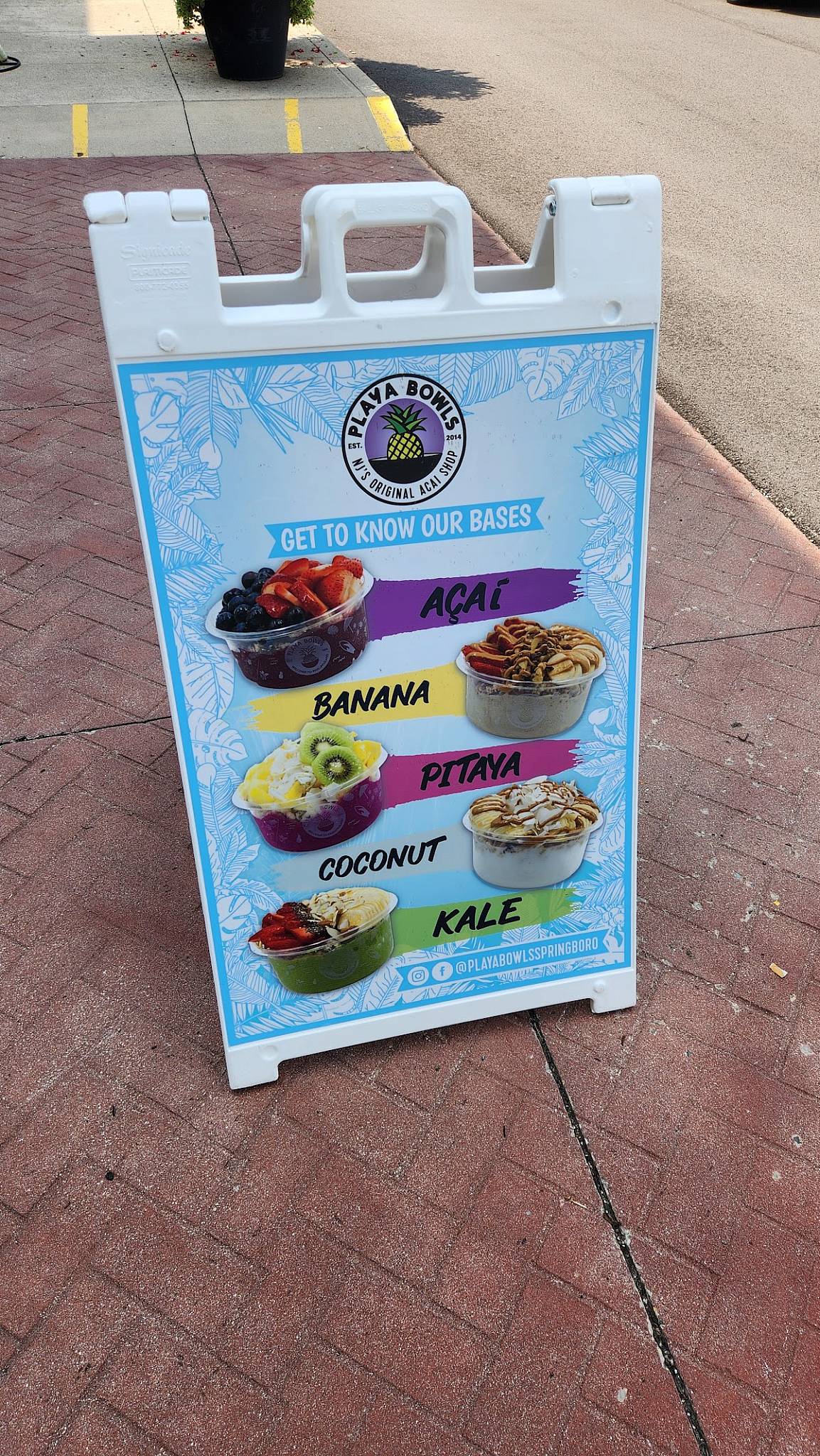 Playa Bowls меню