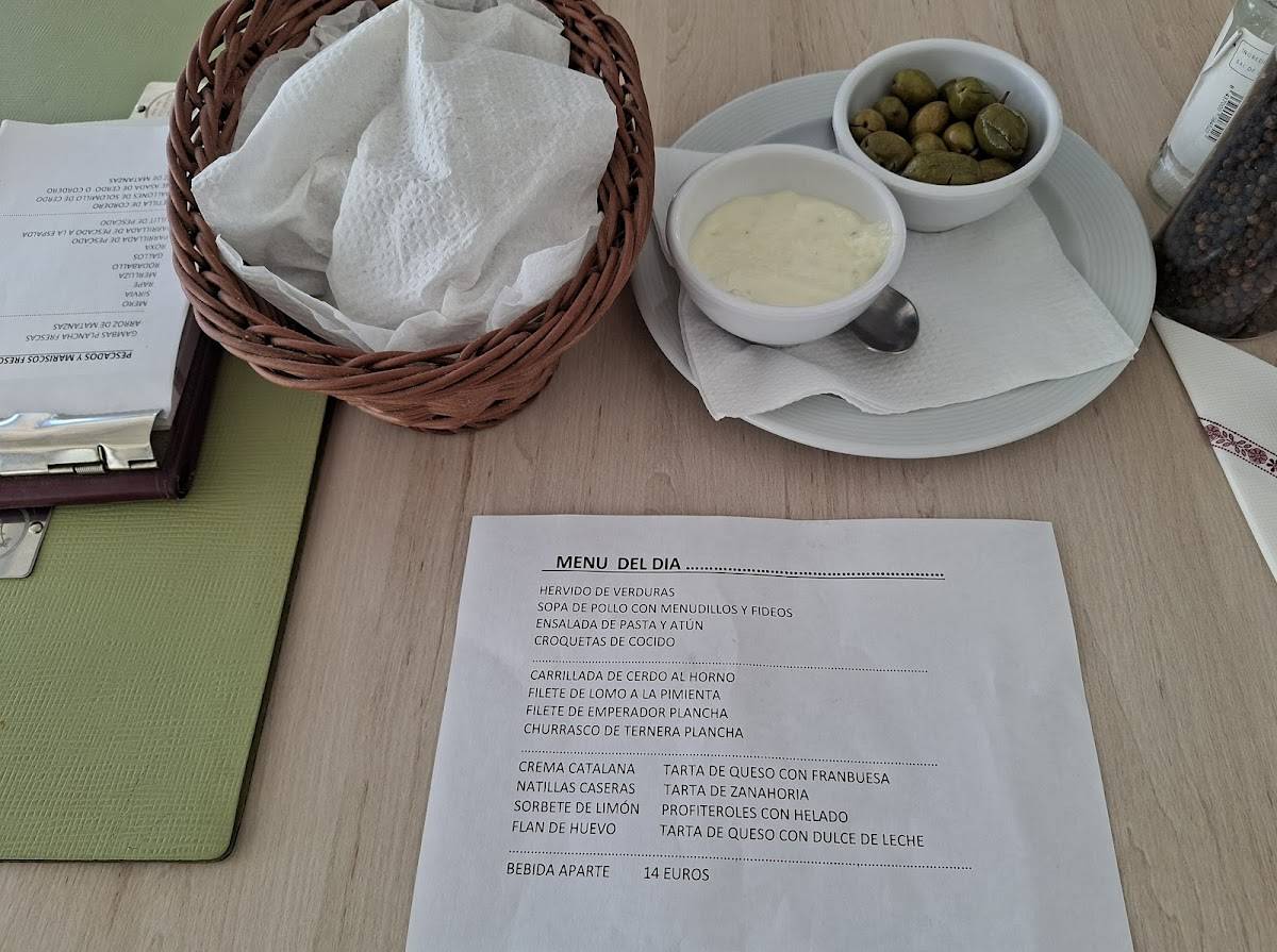 Restaurante centre меню