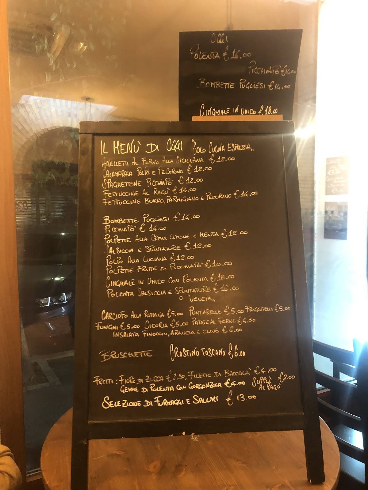 Tavernacolo Roma Gattamelata меню