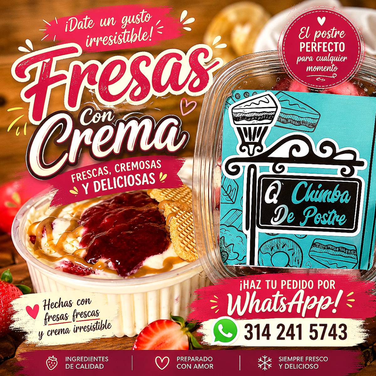 Q'chimbadepostre меню