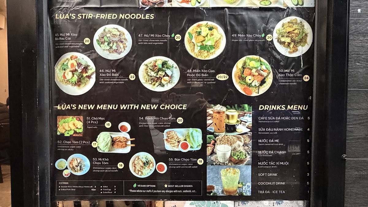 Quan Lua меню