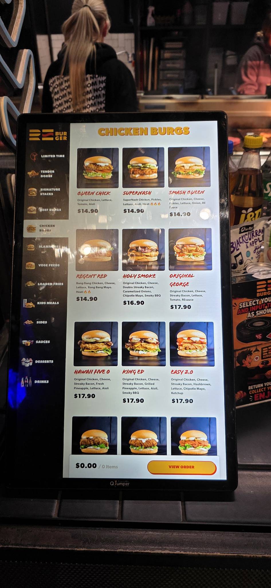 RE Burger Invercargill меню