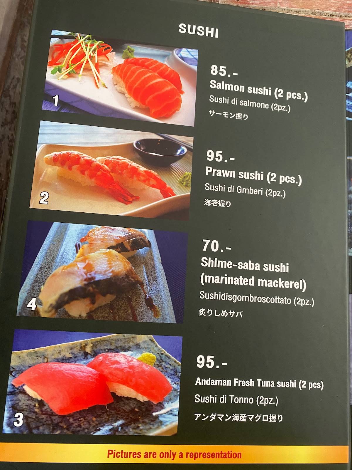 Red Snapper меню