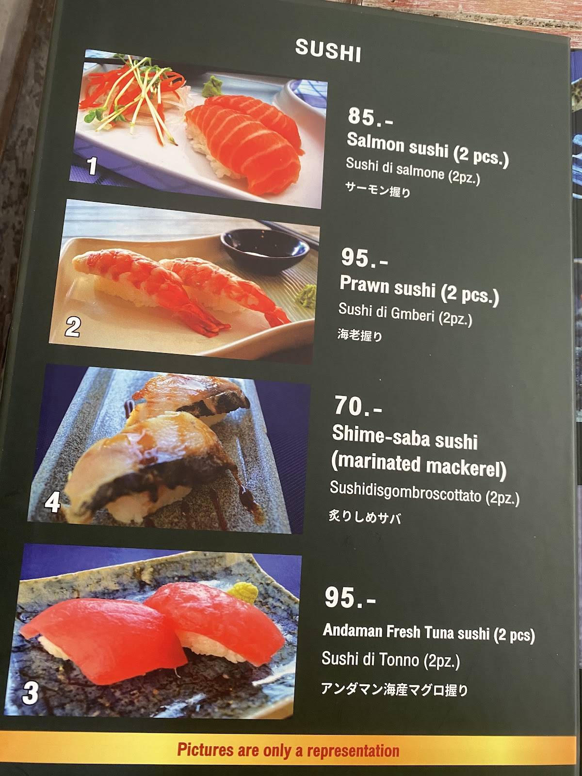 Red Snapper меню