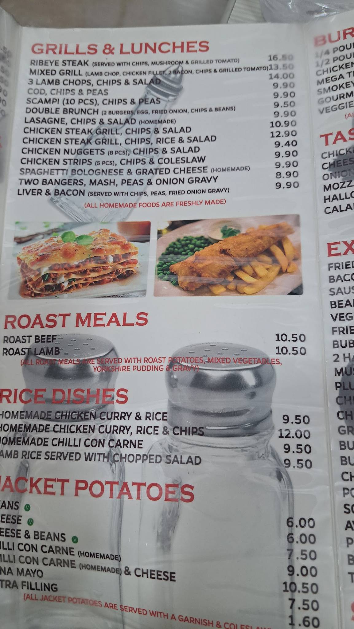Redhill Pop Inn Cafe меню